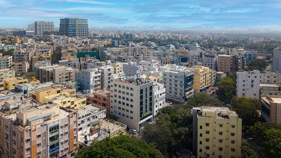Lemonridge Hotels, KPHB | Elevated view of the hotel and surrounding cityscape. Buildings and urban landscape visible.